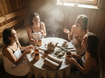 Настоящий русский SPA-день на девичнике в бане в Воронеже