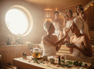 Готовый рецепт девичника в бане с SPA, чаем и фотозонами
